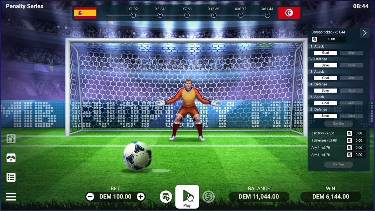 Penalty Shoot Out for Money